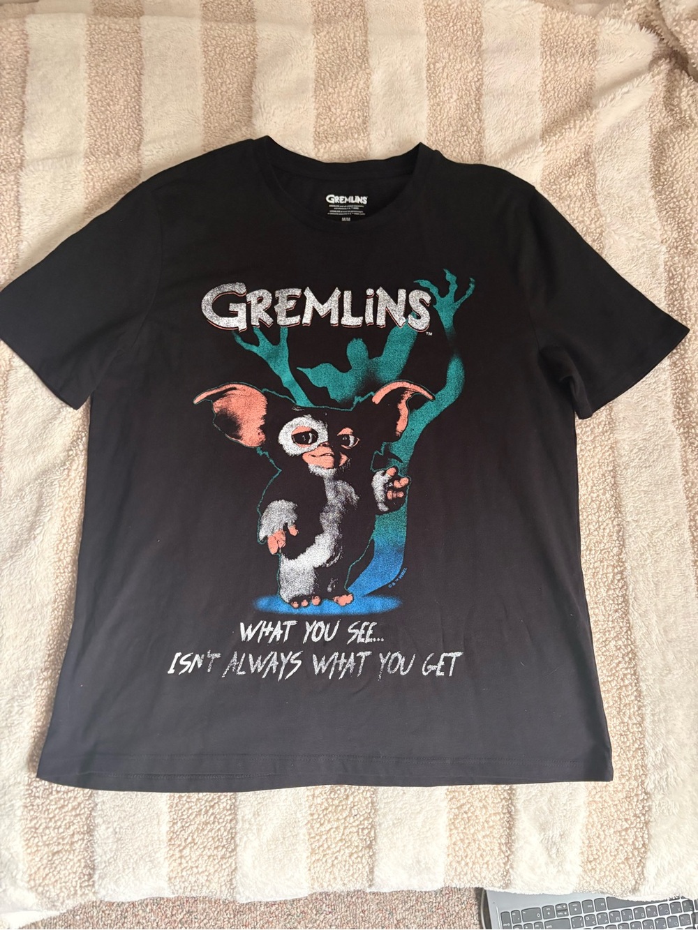 MAD Engine Gremlins Black Graphic Tee with White Print